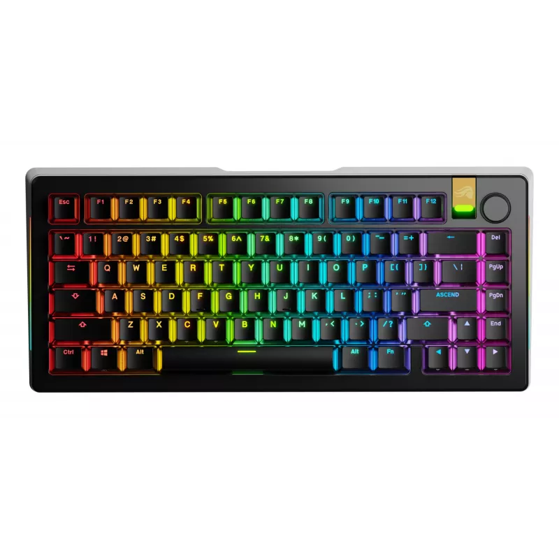 Glorious GMMK 3 Pro HE 75 % bezdrôtová herná klávesnica, zostavená, spínače Fox HE, US ANSI, čierna