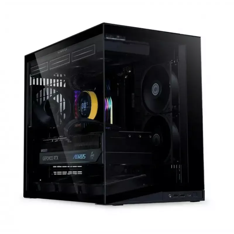 Počítačová skriňa Lian Li PC skriňa O11 Dynamic Mini V2 Flow čierna