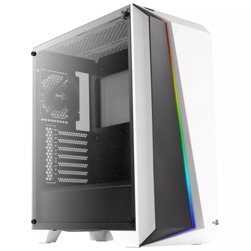 PC skriňa Aerocool Cylon Pro Tempered Glass Midi Tower biela
