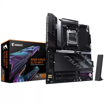 Základná doska GIGABYTE B850 AORUS ELITE WIFI7 — AMD B850, socket AM5, ATX, DDR5, 4x DIMM, 256 GB, Wi‑Fi 7, 2,5 Gb LAN