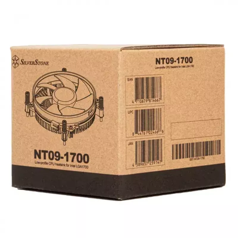SilverStone SST-NT09-1700 Nitrogon vzduchový chladič procesora, 92 mm, LGA1700, hliníkové lamely