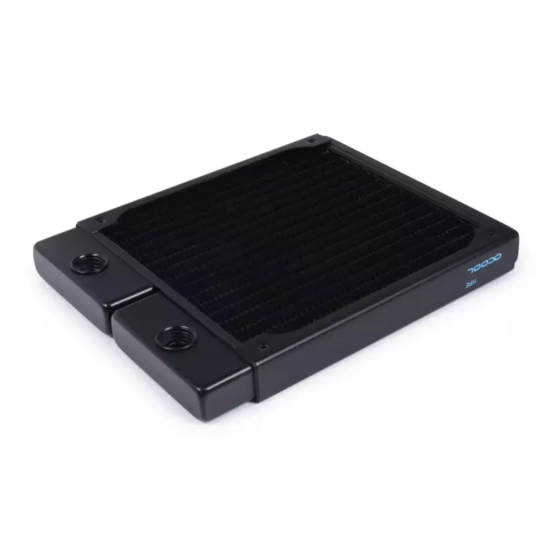 Radiátor Alphacool 14443 mosadz meď nerez čierny 140 mm