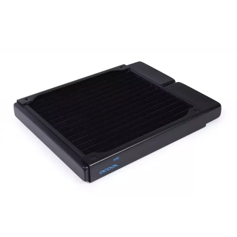 Radiátor Alphacool 14443 mosadz meď nerez čierny 140 mm