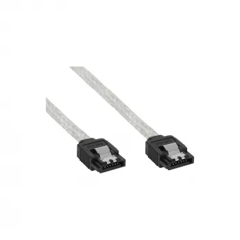 InLine SATA 6Gb/s okrúhly kábel so zámkami 0,5m
