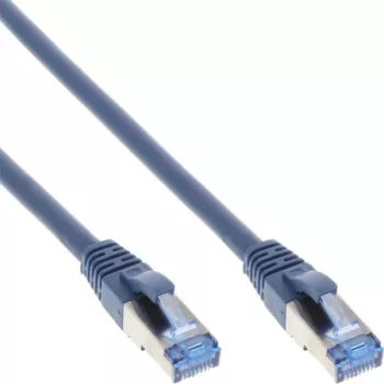 InLine patch kábel S/FTP PiMF Cat.6A bezhalogénový 500MHz modrý 5m