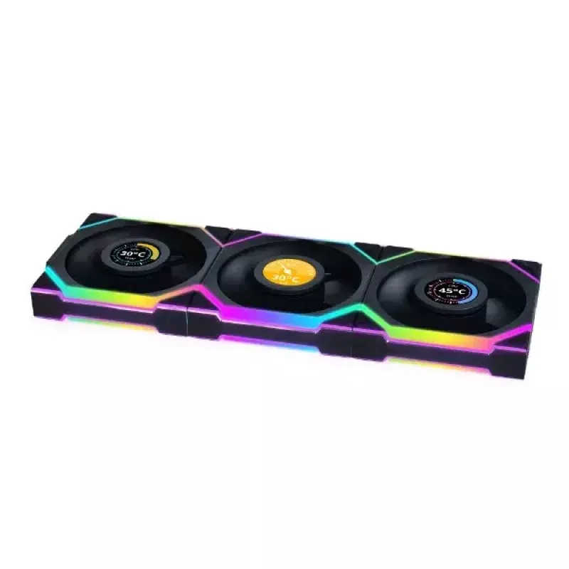 Ventilátor Lian Li UNI FAN SL Wireless LCD 120 Reverse Blade