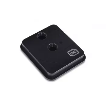 Vodný chladič + Backplate Aquatuning GmbH 13058 acetal meď čierny 63mm 73mm 21mm