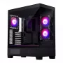 Phanteks XT View PH-XT523V1_DBK01 PC skrinka Midi Tower, E-ATX, tvrdené sklo, D-RGB, čierna