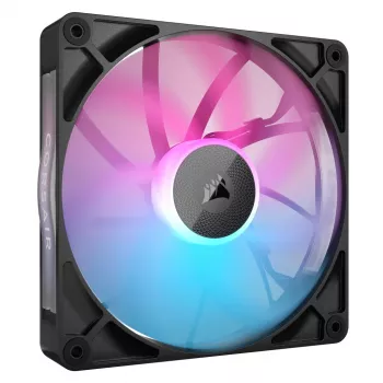 Corsair iCUE LINK RX140 RGB ventilátor, 14 cm, čierny, 300–1700 ot/min, magnetické ložisko