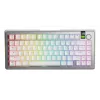 Glorious GMMK 3 Pro 75 % bezdrôtová herná klávesnica, Pre-Built, spínače Fox, US ANSI, strieborná