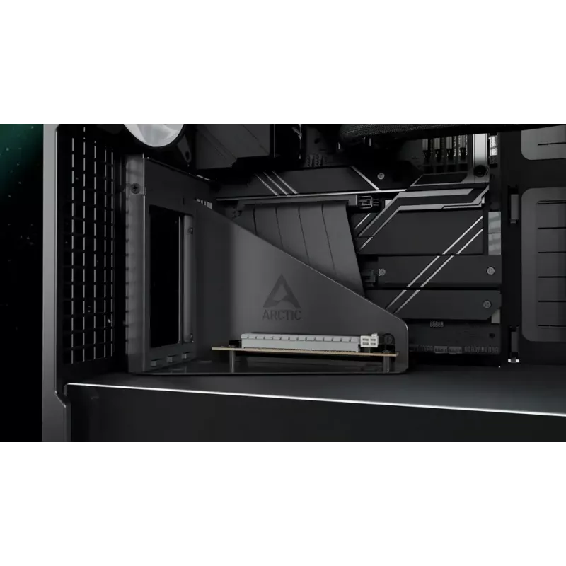 ARCTIC Xtender VG (Black) Premium E-ATX PC skriňa s vertikálnou montážou GPU
