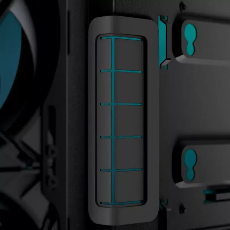 ARCTIC Xtender VG (Black) Premium E-ATX PC skriňa s vertikálnou montážou GPU