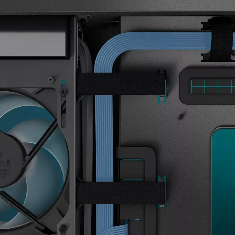ARCTIC Xtender VG (Black) Premium E-ATX PC skriňa s vertikálnou montážou GPU
