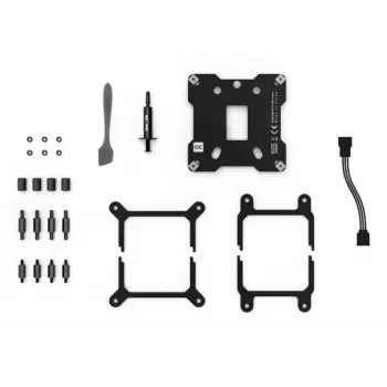 Water block Alphacool Core 1 LT Aurora Akryl Meď Nikel čierna Transparentná