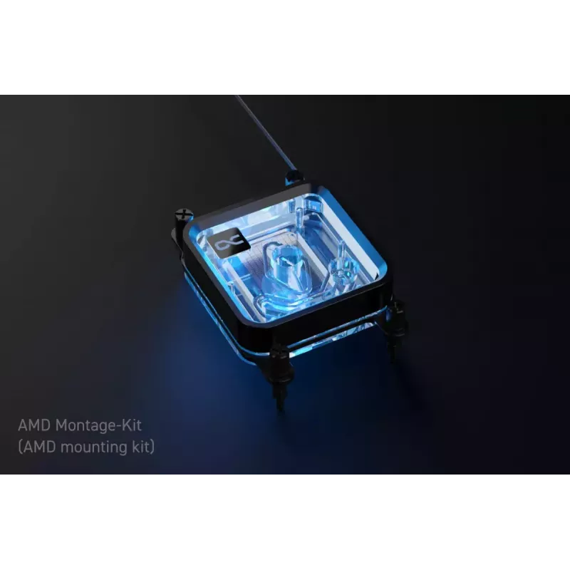 Water block Alphacool Core 1 LT Aurora Akryl Meď Nikel čierna Transparentná