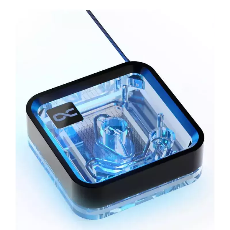 Water block Alphacool Core 1 LT Aurora Akryl Meď Nikel čierna Transparentná