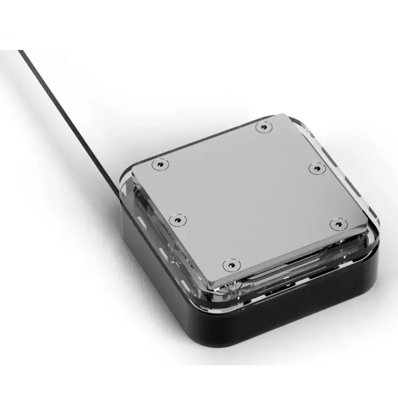 Water block Alphacool Core 1 LT Aurora Akryl Meď Nikel čierna Transparentná