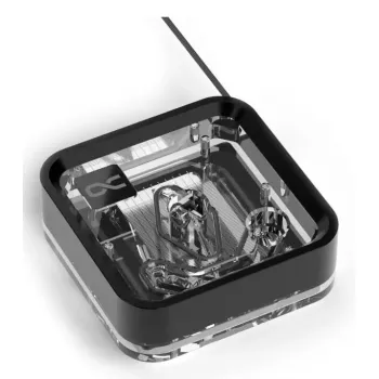 Water block Alphacool Core 1 LT Aurora Akryl Meď Nikel čierna Transparentná