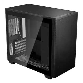 PC skriňa Aerocool Stormfront Mini Mini Tower čierna ATX Side PSU 120 mm ventilátor