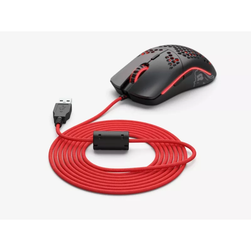 Kábel myši GLORIOUS G-ASC-RED červený 2 m opletený náhradný