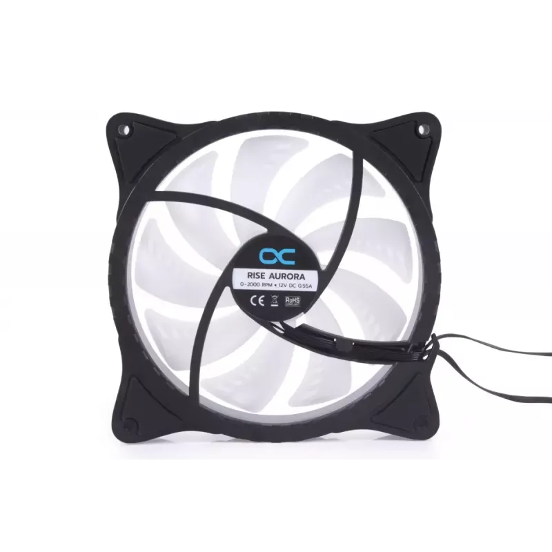 Alphacool Rise Aurora 24837 PWM ventilátor do skrinky, 140 mm, čierny