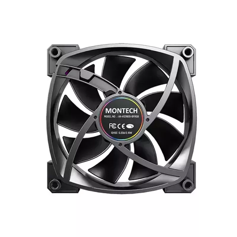 Modul ventilátora Montech AX120 PWM 120mm 12V čierny 3-pin 4-pin
