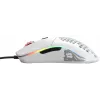 Glorious Gaming Glorious Model O- myš Regular (biela), pravá ruka, optická, USB Type-A, 3200 DPI, biela