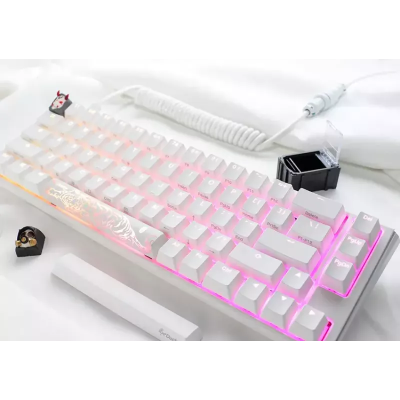 Ducky One 3 Classic Pure White SF klávesnica Gaming USB Mechanical 67 klávesov RGB
