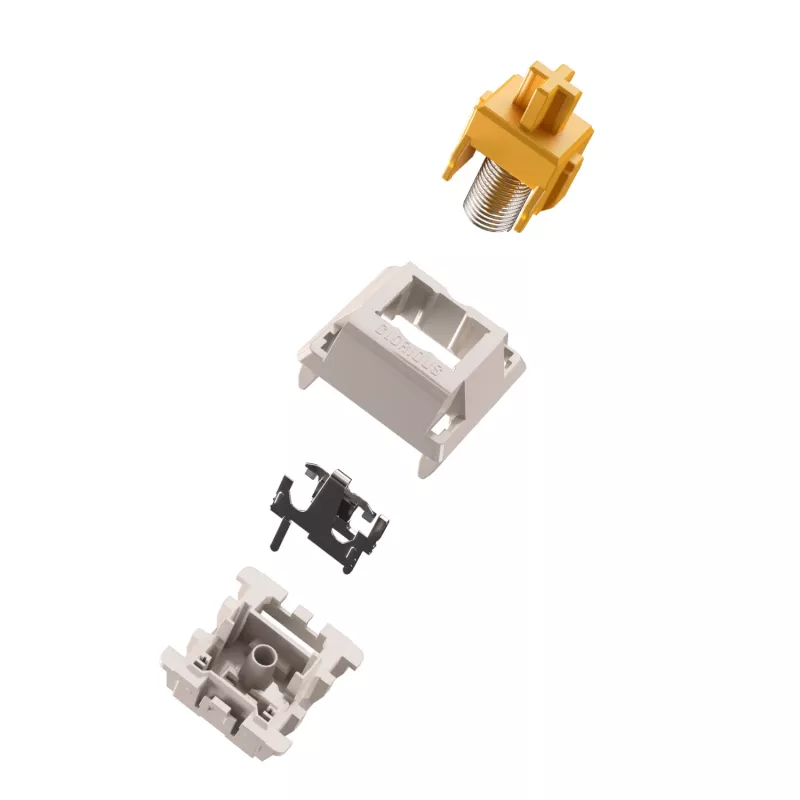 Mechanické spínače klávesnice GLORIOUS Glorious Panda Tactile – 36 kusov, polykarbonát, priesvitne žlté