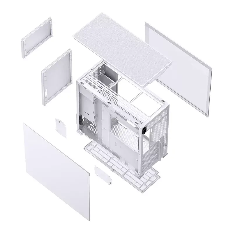 PC skriňa Jonsbo D41 MESH Midi Tower biela