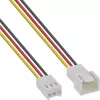 InLine predlžovací kábel ventilátora 3-pin Molex konektor samec/samica, dĺžka 0,30 m