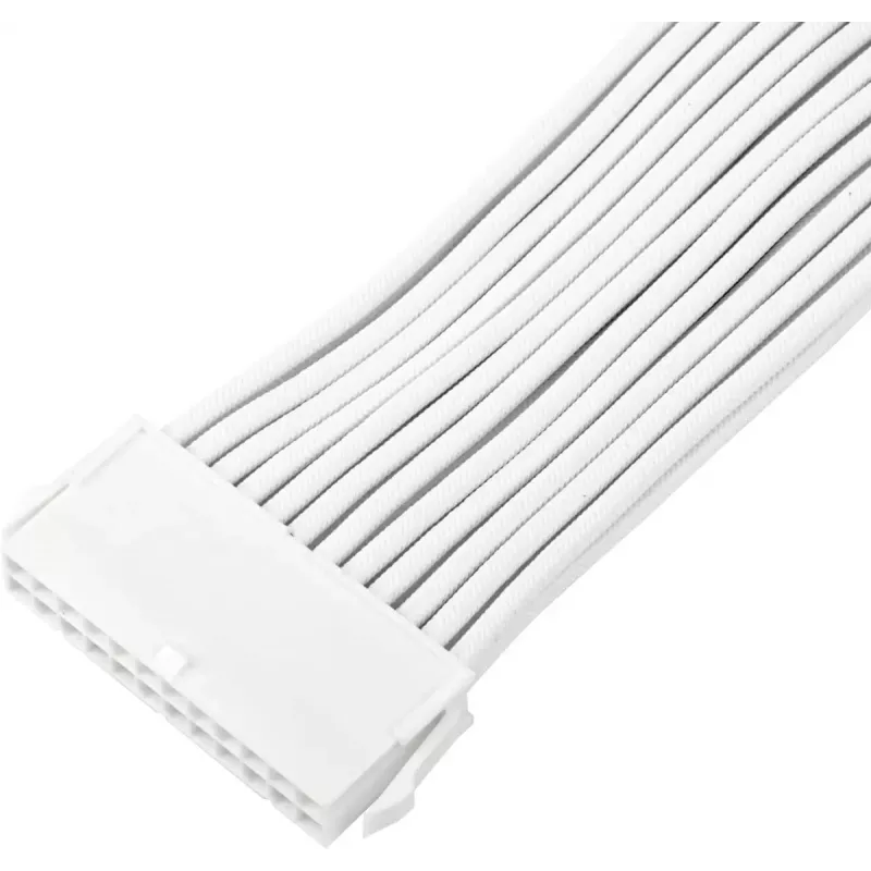 Predlžovací kábel napájacieho zdroja SILVERSTONE 24-pol ATX SST-PP07E-MBW-V2 30 cm biely