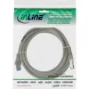 InLine patch kábel S/FTP PiMF Cat.6A bezhalogénový 500MHz sivý 1m