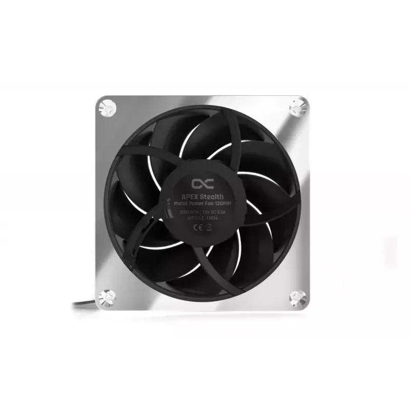 Ventilátor Alphacool Apex Stealth Metall 12 cm 400-3000 RPM 30-49.9 dB