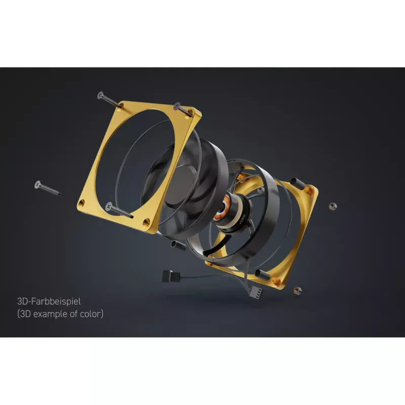 Ventilátor Alphacool Apex Stealth Metall 12 cm 400-3000 RPM 30-49.9 dB