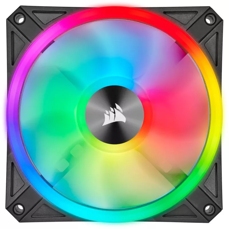 CORSAIR iCUE QL140 RGB 140mm PWM sada dvoch ventilátorov s Lighting Node Core