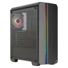 Aerocool GENESISV2BK PC ATX skriňa, predný panel LED ARGB ventilátor ARGB 12 cm, čierna