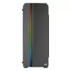 Aerocool GENESISV2BK PC ATX skriňa, predný panel LED ARGB ventilátor ARGB 12 cm, čierna