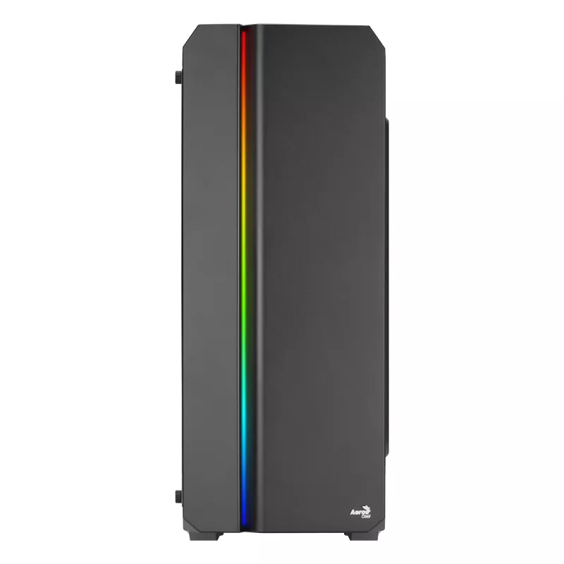 Aerocool GENESISV2BK PC ATX skriňa, predný panel LED ARGB ventilátor ARGB 12 cm, čierna