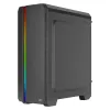 Aerocool GENESISV2BK PC ATX skriňa, predný panel LED ARGB ventilátor ARGB 12 cm, čierna