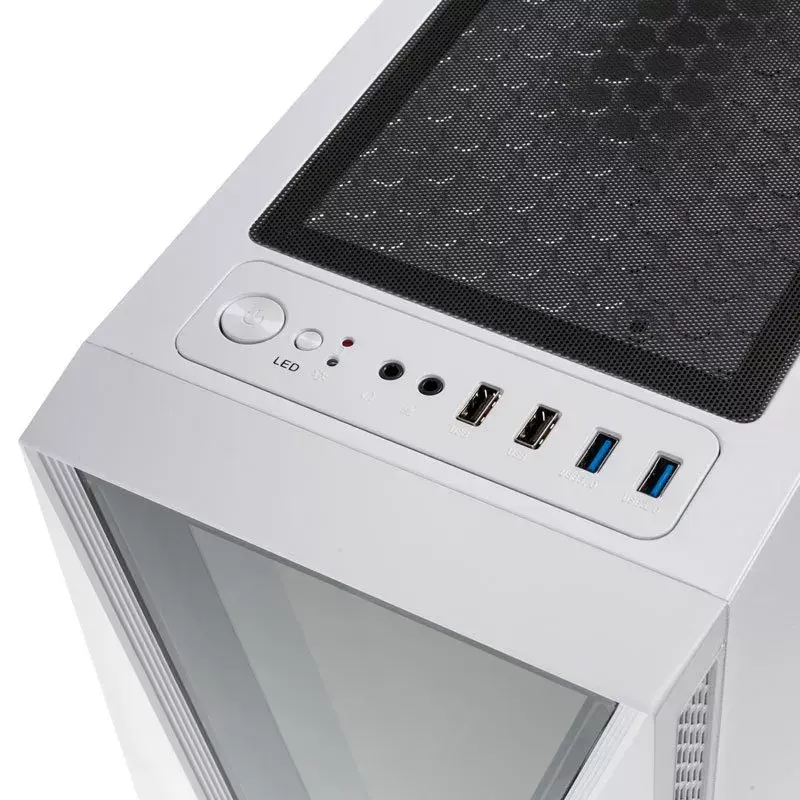 Počítačová skriňa Kolink VOID WHITE Midi Tower biela, čierna