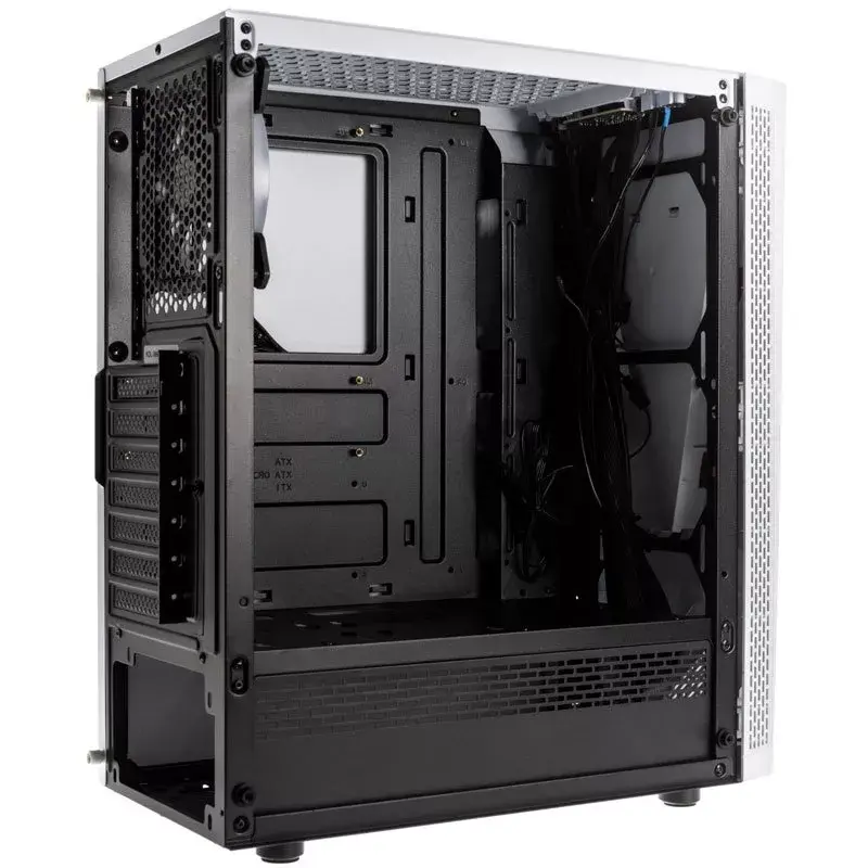 Počítačová skriňa Kolink VOID WHITE Midi Tower biela, čierna