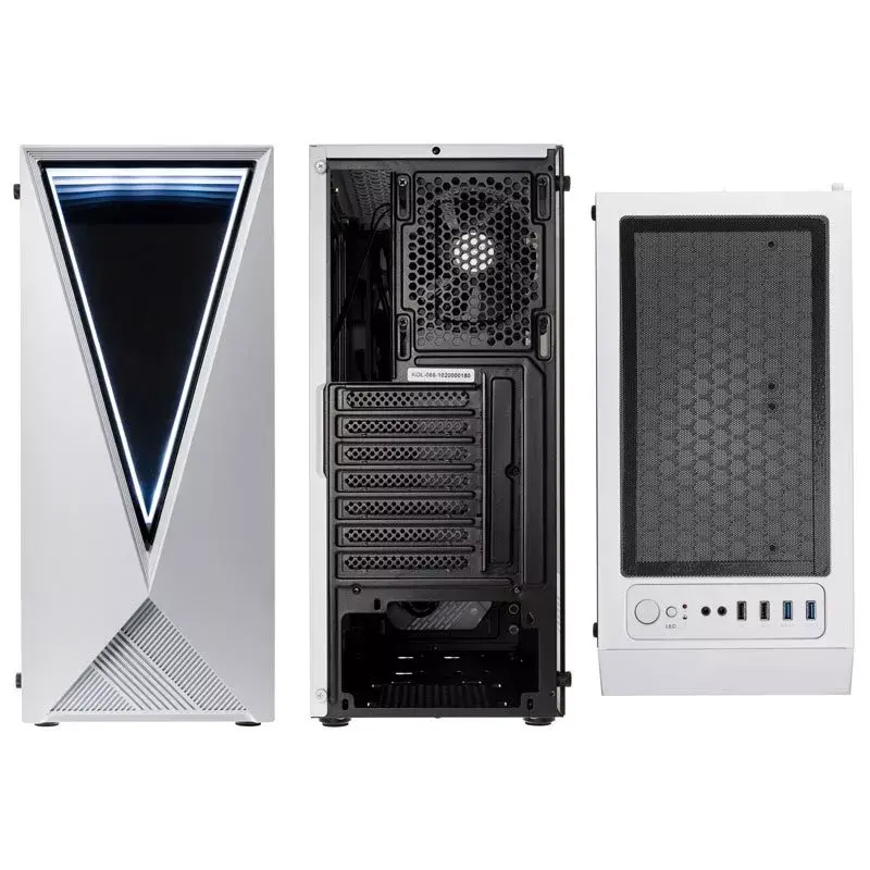 Počítačová skriňa Kolink VOID WHITE Midi Tower biela, čierna