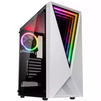 Počítačová skriňa Kolink VOID WHITE Midi Tower biela, čierna