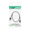 InLine High Speed HDMI kábel s Ethernetom, AM/AM, superplochý, čierny/zlatý, 1,8 m