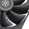 Skriňový ventilátor SILVERSTONE SST-SF120B 120 mm čierny — 120 mm chladiaci ventilátor pre PC skrine