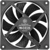 Skriňový ventilátor SILVERSTONE SST-SF120B 120 mm čierny — 120 mm chladiaci ventilátor pre PC skrine