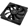 Skriňový ventilátor SILVERSTONE SST-SF120B 120 mm čierny — 120 mm chladiaci ventilátor pre PC skrine