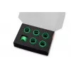 Kompresný krúžok EK Water Blocks Quantum Torque hliník zelený 6 ks