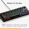 GLORIOUS GMMK 3 PRO 65% Prebuilt mechanická klávesnica, káblová USB, QWERTY, RGB, čierna